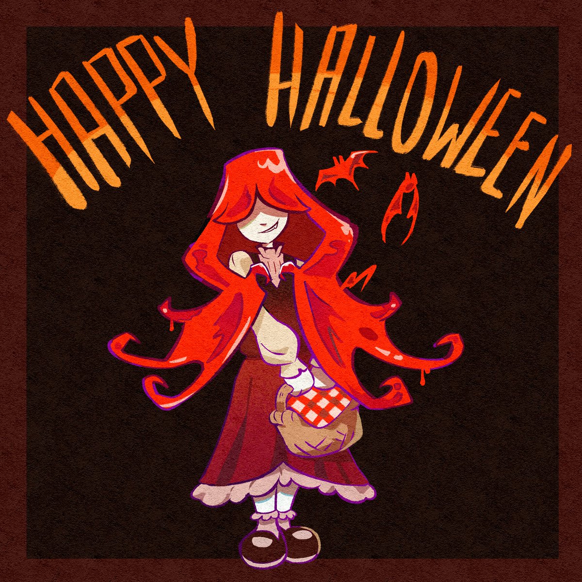 Who is this little girl? She doesn't seem quite right...
#Halloween #Illustration #OC