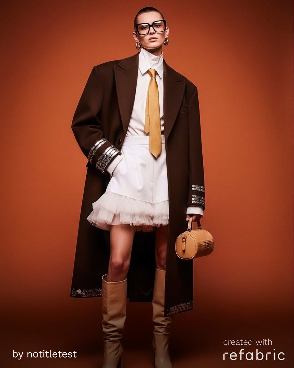 RefabricAI's tweet image. This October, Refabric Ambassadors bring the Autumn Layers theme to life, reinterpreting the art of layering with a bold mix of structure and softness 🍂

For more info: refabric.com/ambassadors

#refabric #refabricai #fashionai #aidesign
