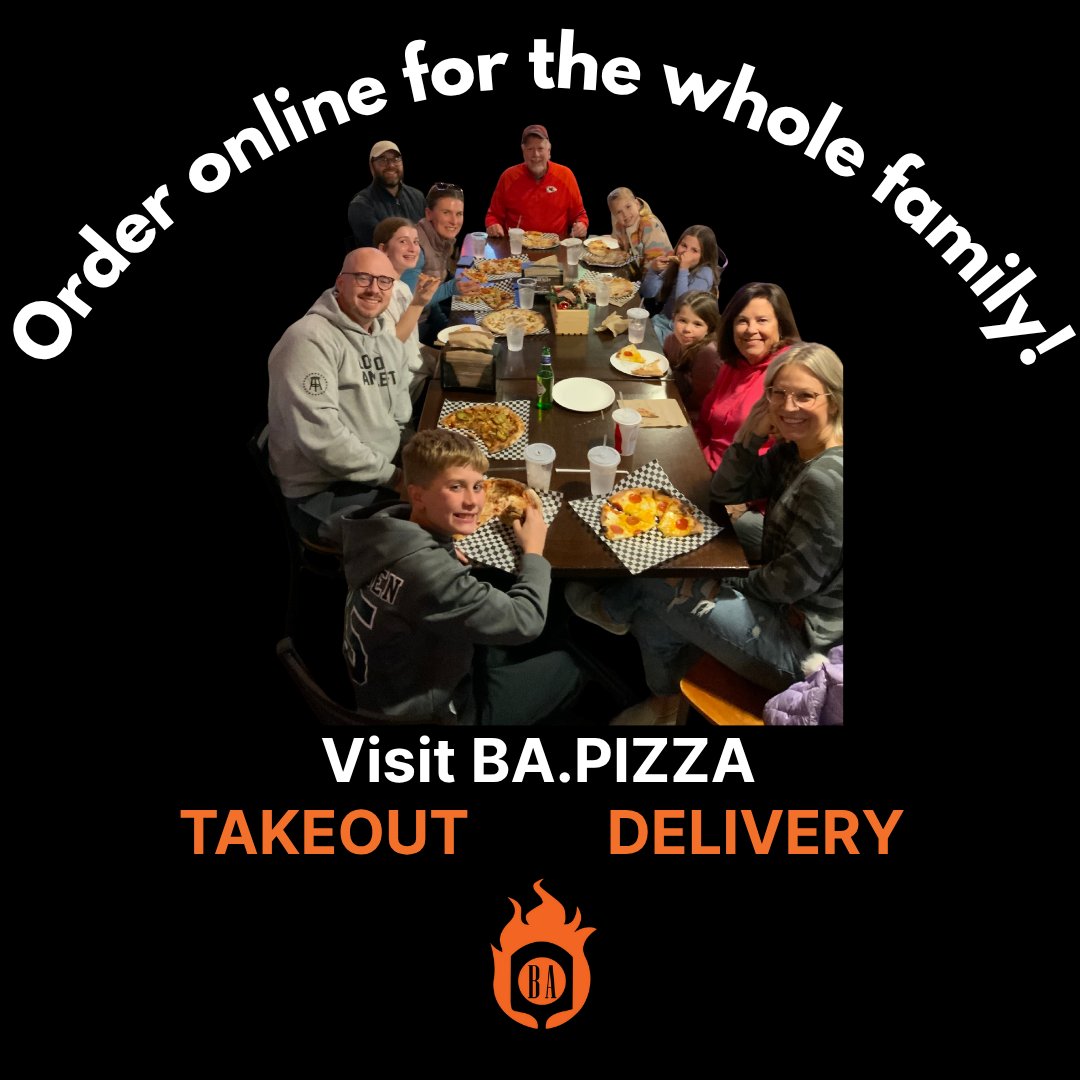 Place your TAKEOUT or DELIVERY order at BA.PIZZA today!