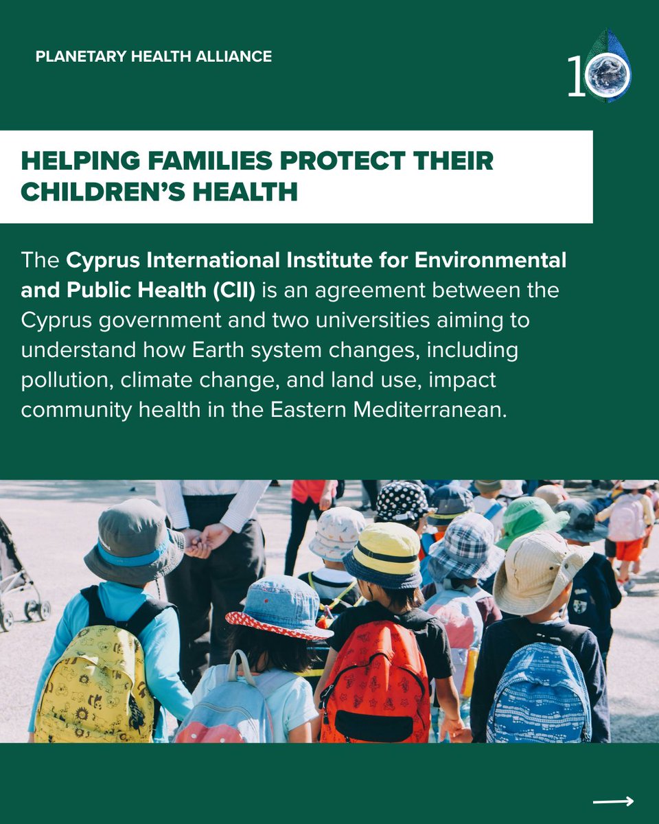 ph_alliance's tweet image. How can we Support Healthy Children in the #Mediterranean?

@CII_CY_Health studies how Earth system changes affect children's health, advising 370+ families in Cyprus &amp;amp; forming collaborations across Europe to scale the model.

🔗 hubs.li/Q03R6_g60 hubs.li/Q03R75bQ0