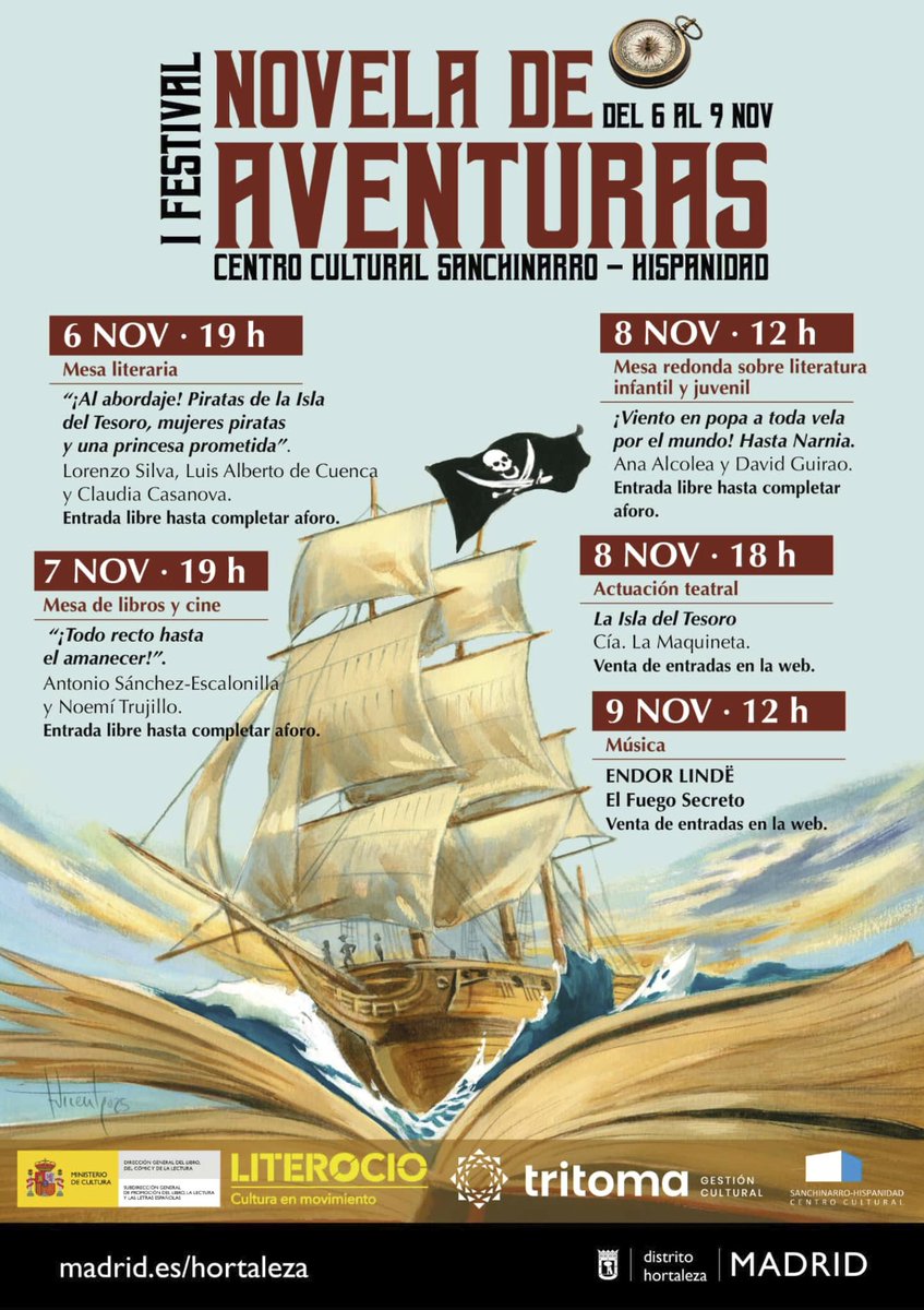 I Festival Novela de Aventuras. Organizado por <a href="/literocio/">Literocio</a> y Tritoma.
Gracias <a href="/maica_rivera/">Maica Rivera</a> y <a href="/ManuelLiterocio/">Manuel S.M.</a> por invitarnos.
Magnífico nivel en las mesas, qué lujo.