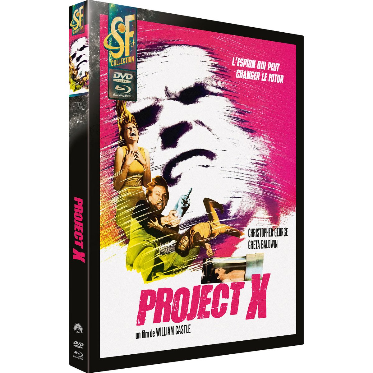 La "SF Collection" de <a href="/RiminiEditions/">Rimini Editions</a> revient enfin avec un 5e titre, inédit en vidéo en France, "Project X" (William Castle, 1968) avec Christopher George et Greta Baldwin, le 3 décembre 2025 : dvdfr.com/dvd/f173395-pr…
