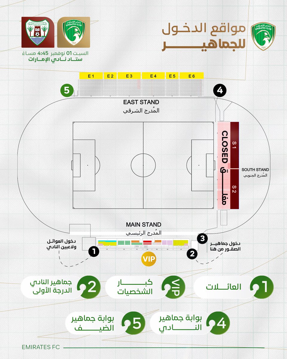 مدخل الجماهير في مباراة الإمارات ودبا الحصن