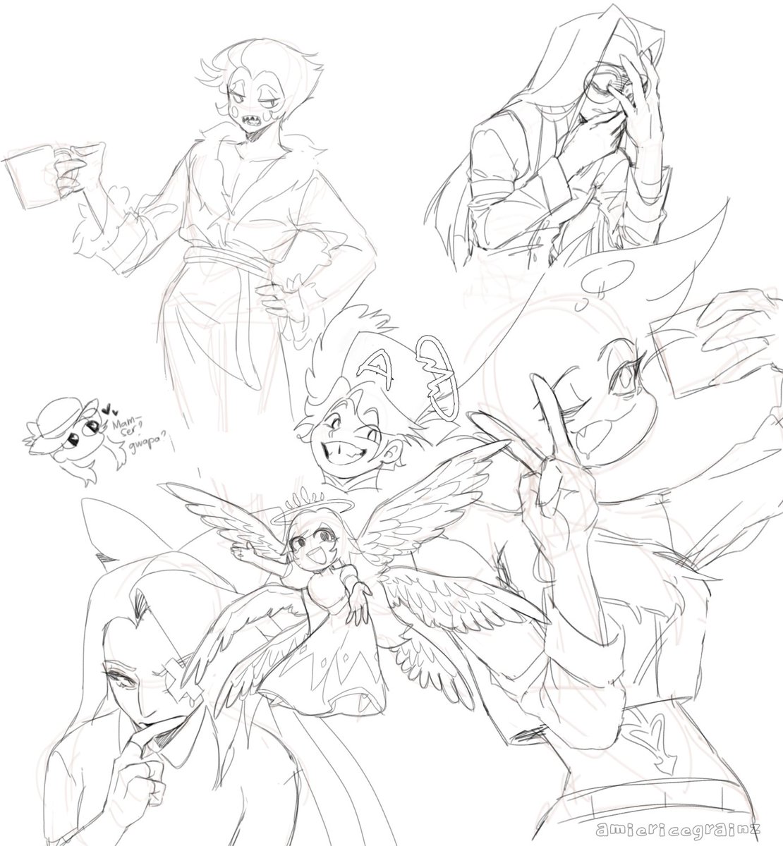 Hazbin Hotel s2 is out 🎉
Have some doodles #HazbinHotel