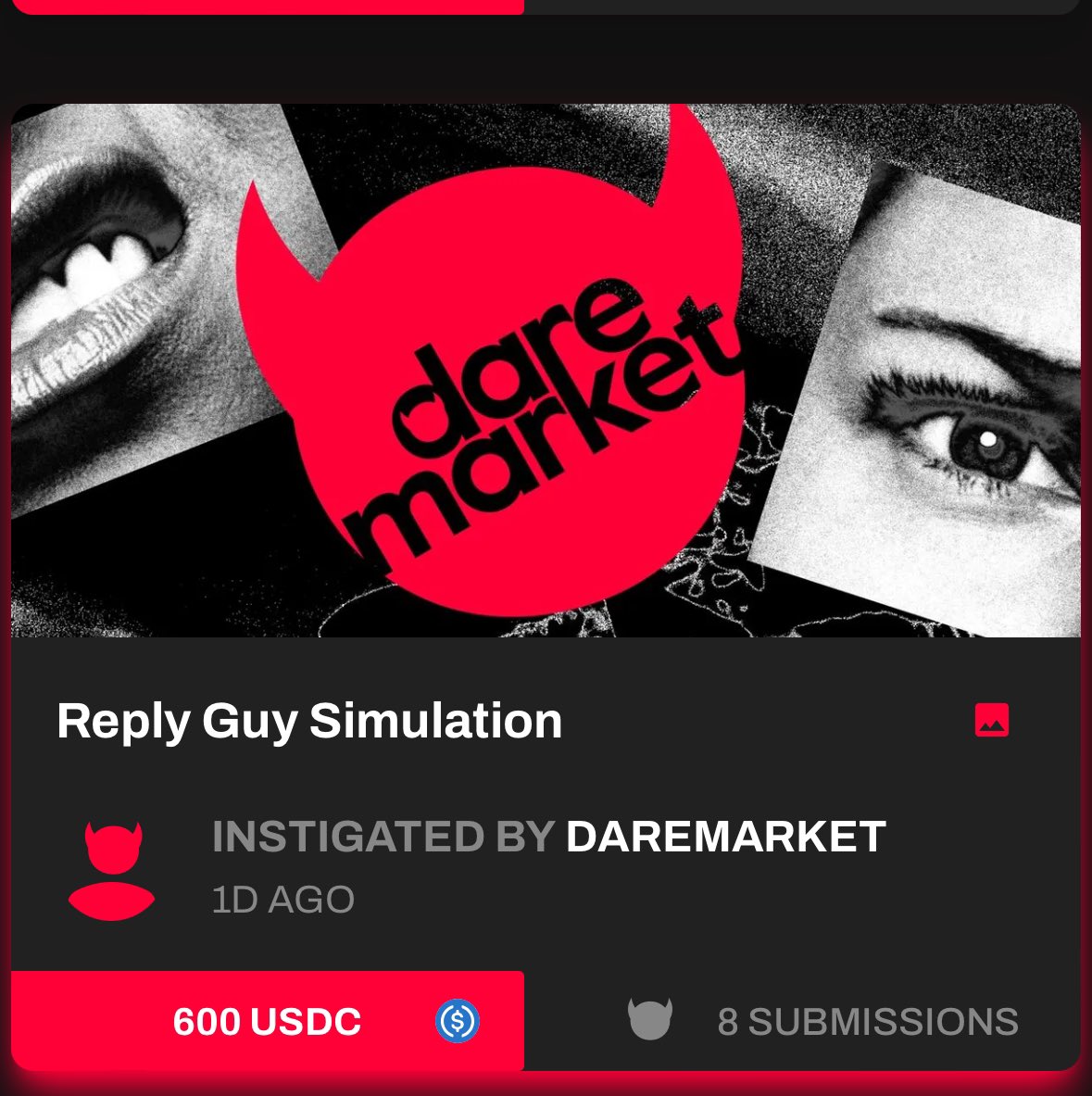 i love seeing new apps like @daremarket the best consumer crypto apps are  the ones that feel like a complete play and this is can be the case i see  it as