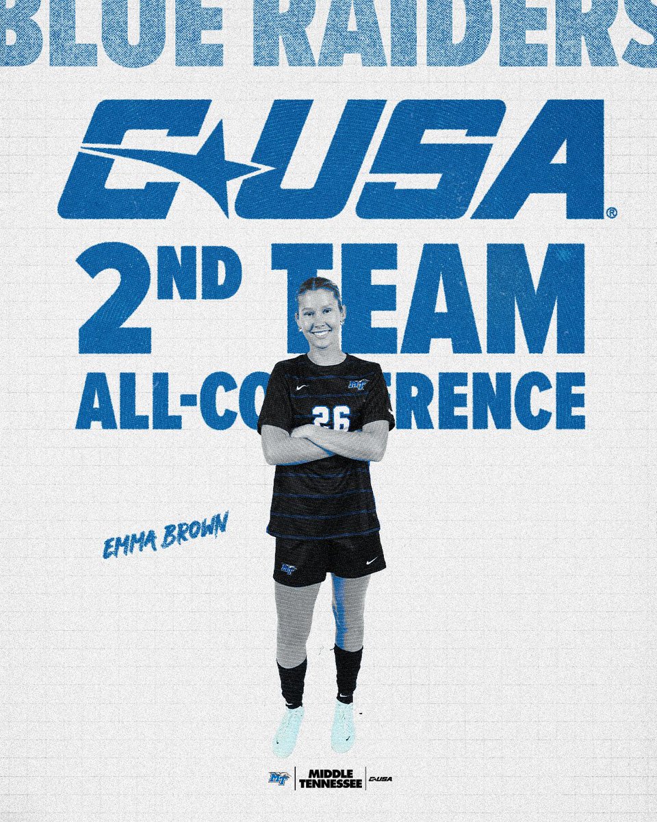 Another honor for No. 26. 💼

Brown selected to the CUSA All-Conference Second Team
#BLUEnited