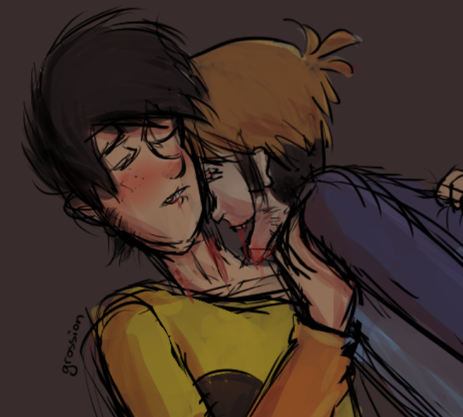 Grossion5z's tweet image. halloween doodle wip #pennyarcade