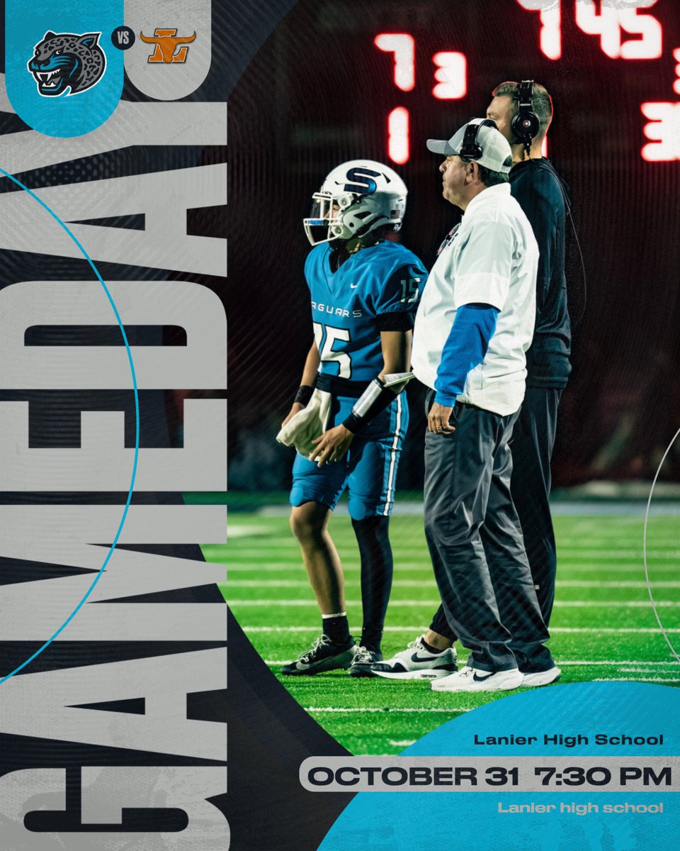SKG_Football's tweet photo. What better way to celebrate Halloween than with a Jaguar Gameday! 🐆 Come support us tonight as we Battle Lanier High School for a spot in the GHSA 5A state playoffs! Be loud and be proud Jag nation❕
@CoachTonyLotti @SKG_Athletics https://t.co/VEUIftAbo8