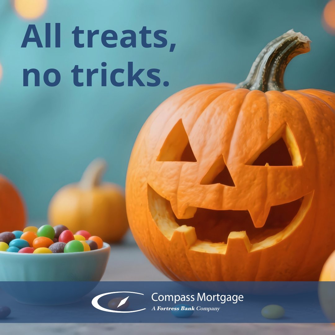 No tricks or spooky surprises here! Whether you’re buying, refinancing, or tapping into your home equity, we’ll make the process simple, transparent, and treat-filled.

myoc.io/chadappleton

#AllTreatsNoTricks #CompassMortgage #HomeSweetHome