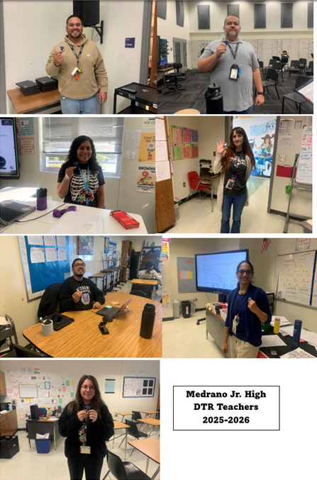 Congratulations #MedranoJrHigh 2025 DTR Teachers! They received their DISD DTR pins this week! Way to go, Eagle Teachers! 💜💚 🦅 <a href="/SoniaLoskot/">Dr. Sonia Loskot</a>