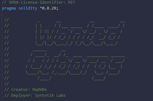 WantedCyborgs's tweet photo. Feel free to very the collection's #custom ERC721A derived contract introducting onchain NFT holding time tracking & #MasterHunter position.
🔗Etherscan in comments. https://t.co/HbcjpyYNnT