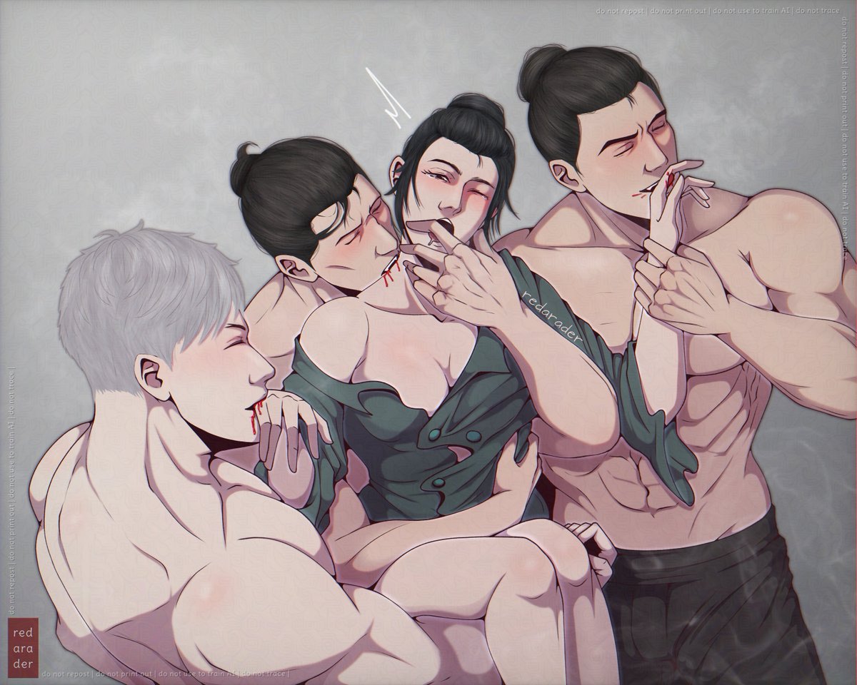 Oh no the vampires are getting loose.

Happy Halloween from the Lin Kuei bros &amp; Jun (OC)🎃

#BiHan #KuaiLiang #TomasVrbada #MK1 #MortalKombat #Halloween2025 #redarader