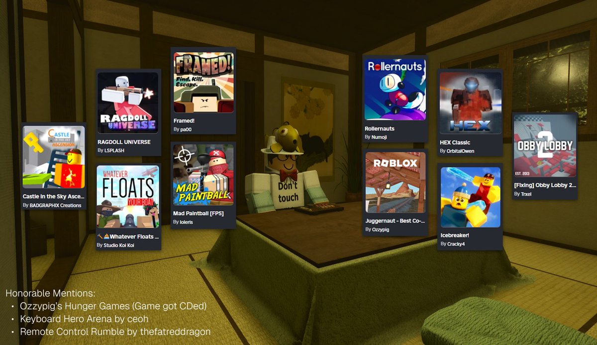 Here are my favorite and honorable mention games