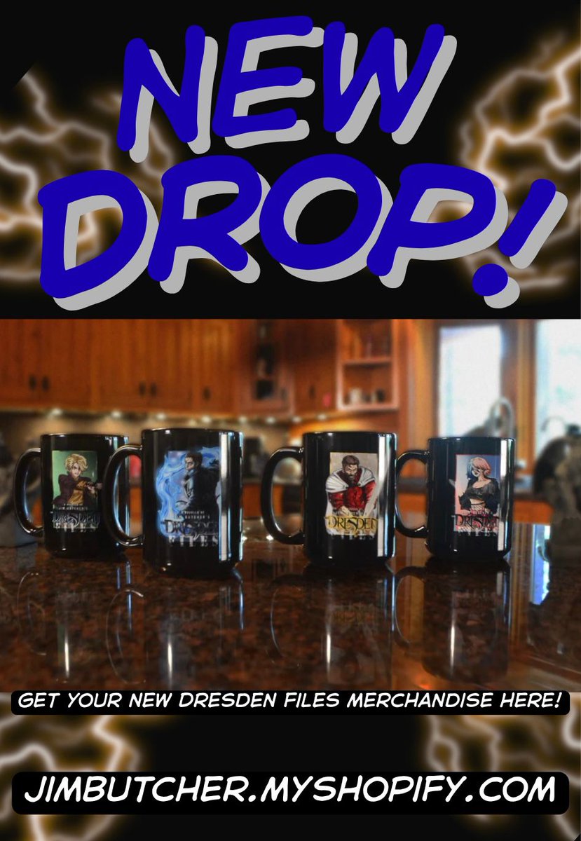 Announcing the new Jim Butcher merchandise store! Shop your favorite designs here, JimButcher.MyShopify.com