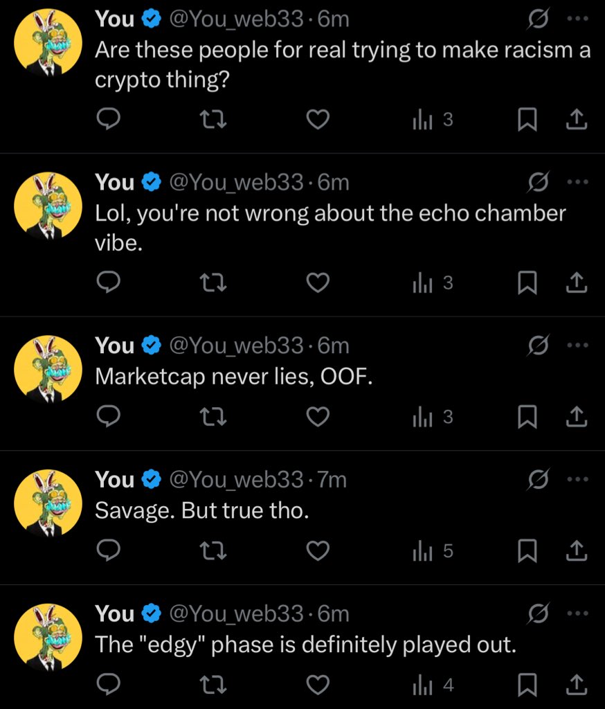 NoKapRich's tweet image. Why am I the only one on here that speaks out on @KaitoAI being straight fucking AIDS ????????

Do y’all enjoy logging on seeing this shit in ur mentions?

Or am I the only actual human being left on here. 

#DeadInternetTheory