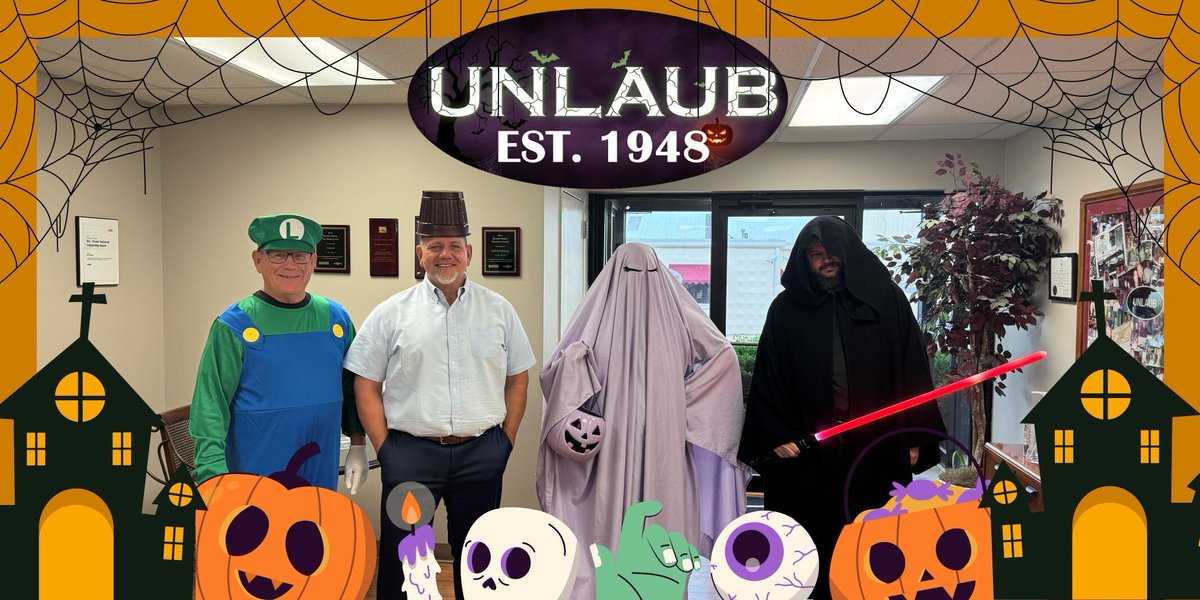 🎃 Happy Halloween from all of us at Unlaub! Whether you’re chasing away gremlins in your equipment or avoiding spooky downtime, we’re here to keep things running smoothly.

👻 Stay safe &amp; have a frightfully good day!

#HappyHalloween #TheProblemSolvers #Unlaub