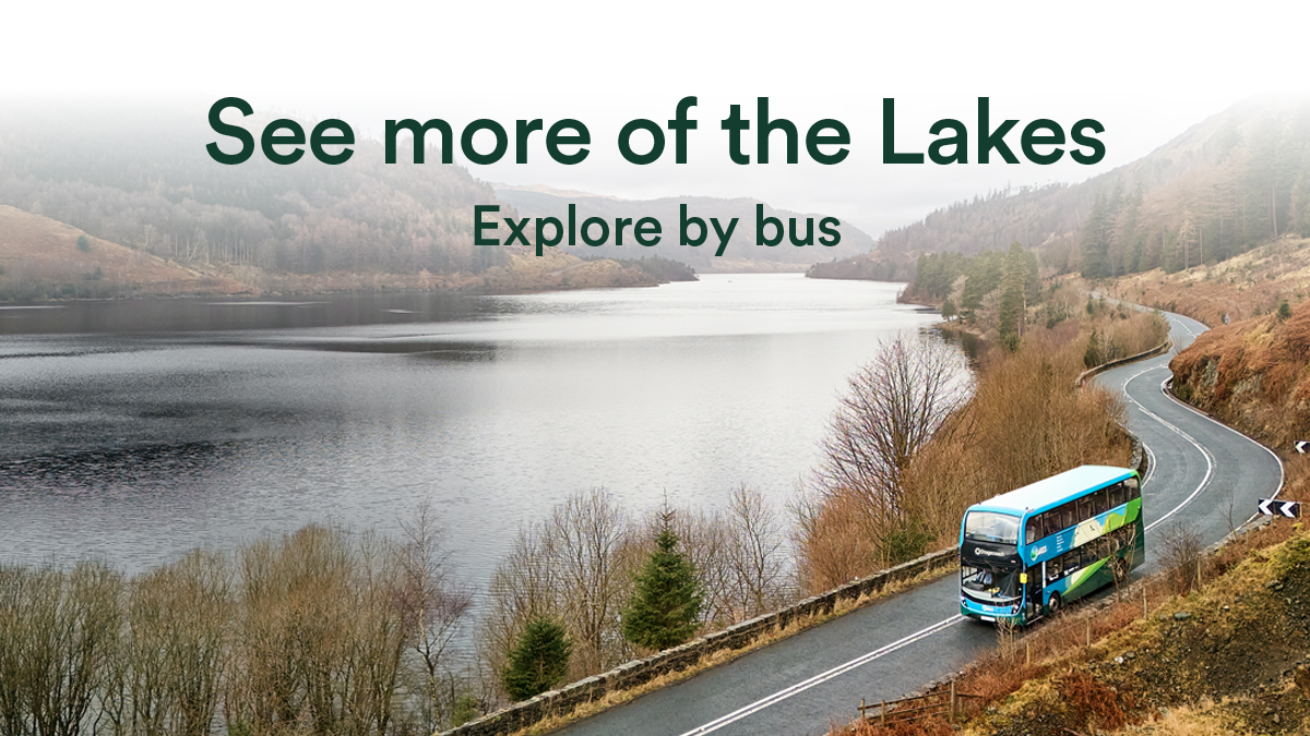 The Lakes by Bus Winter Timetable ❄️ 

From Monday 3rd November, the winter timetables will commence. These timetables will operate until 22nd March 2026.

To view the winter timetables, click here 👉 stge.co/43M7XPZ