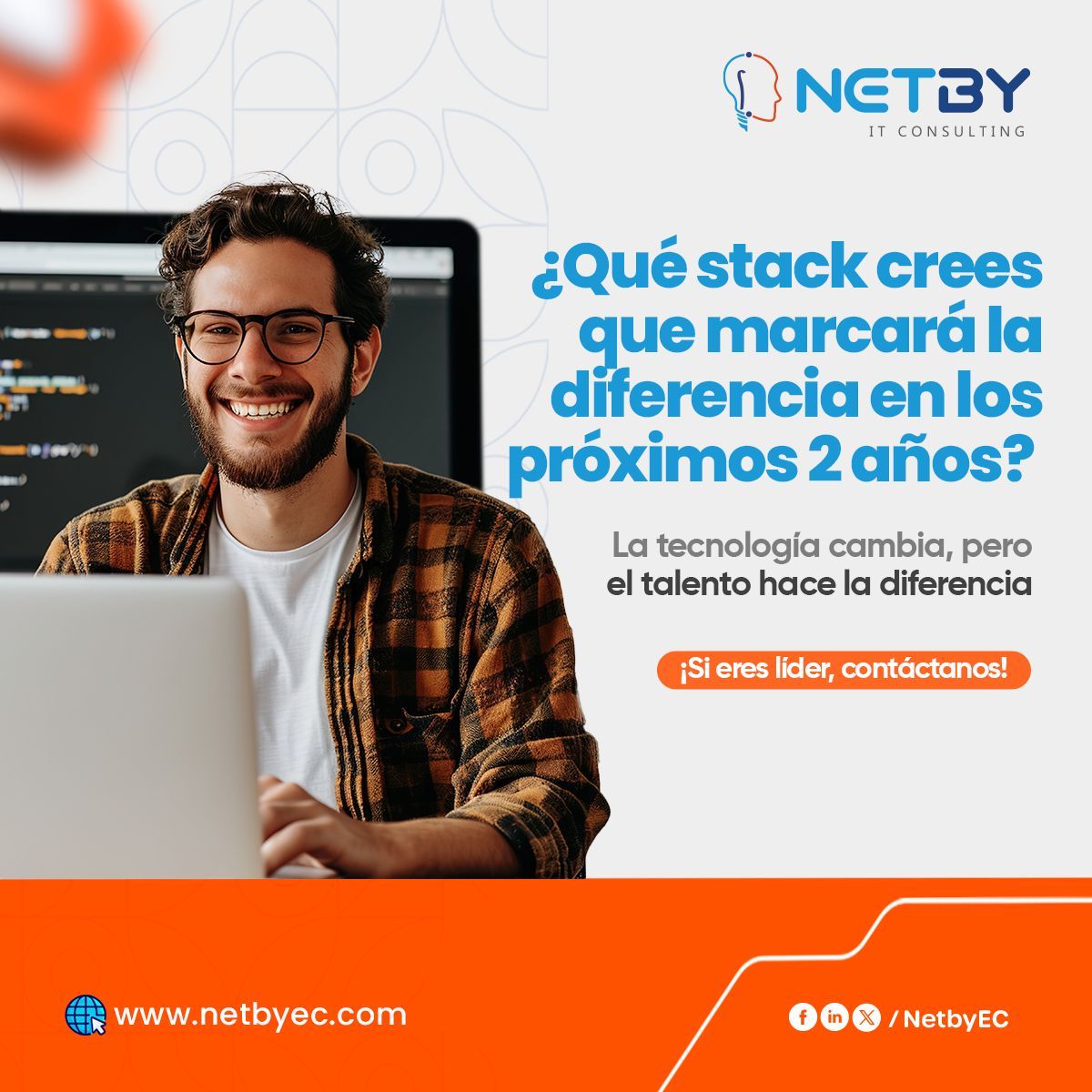 Netbyec's tweet image. 👉  En NETBY ayudamos a conectar ambos.

💬 ¿Qué tecnología crees que marcará la diferencia en los próximos 2 años? Te leemos 👇

🔗 Escríbenos aquí: netbyec.com/contactanos/

#NetbyEC #InspiraciónTech #Fullstack #CSharp #Angular #TransformaciónDigital