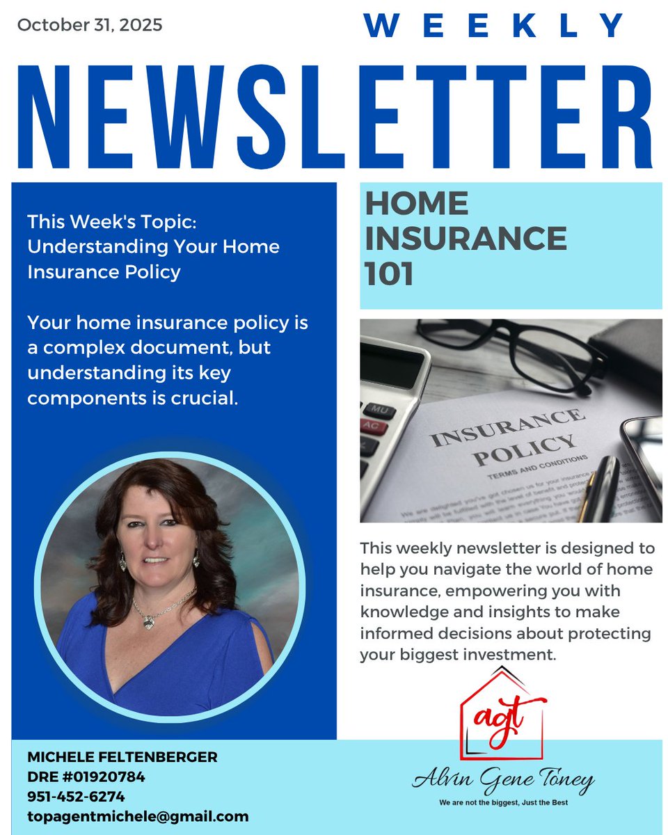 chllbby's tweet image. 🏡✨ This Week’s Real Estate Newsletter is Here! ✨
Protect what matters most — your home! 

📞 951-452-6274
📧 topagentmichele@gmail.com

#RealEstateNewsletter #HomeInsurance101 #MorenoValleyRealEstate #JustSold #TopAgentMichele #CaliforniaLiving #HomeProtectionTips