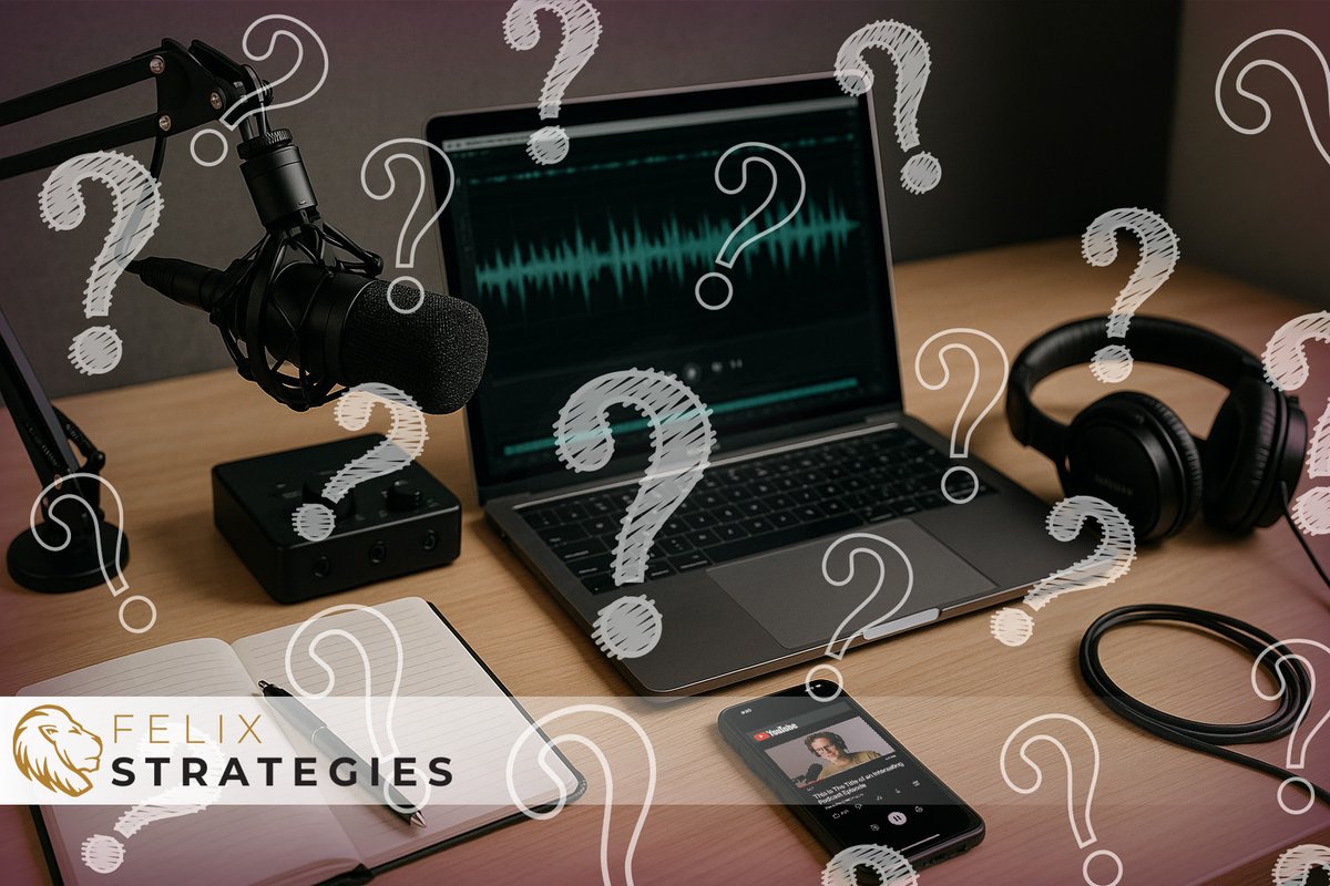 YourFelixMedia's tweet image. “Should I launch my podcast on YouTube first or audio first?” 🎙

👉 The answer: both — but your audience decides the order.
Get your free guide here: bit.ly/45tX07u

#podcasthelp #faq #contentstrategy #felix #podcastlaunch