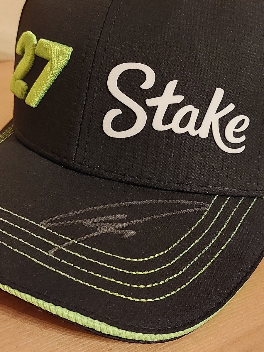 rrmrampuri's tweet image. Thank you @AdminByRequest for this lovely @stakef1team_ks signed cap. 🥳Big thanks also to @HulkHulkenberg ! 🙂