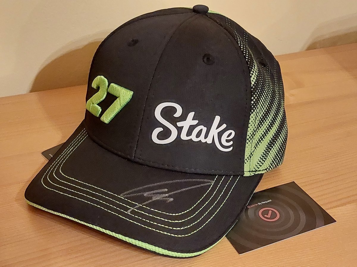 rrmrampuri's tweet image. Thank you @AdminByRequest for this lovely @stakef1team_ks signed cap. 🥳Big thanks also to @HulkHulkenberg ! 🙂