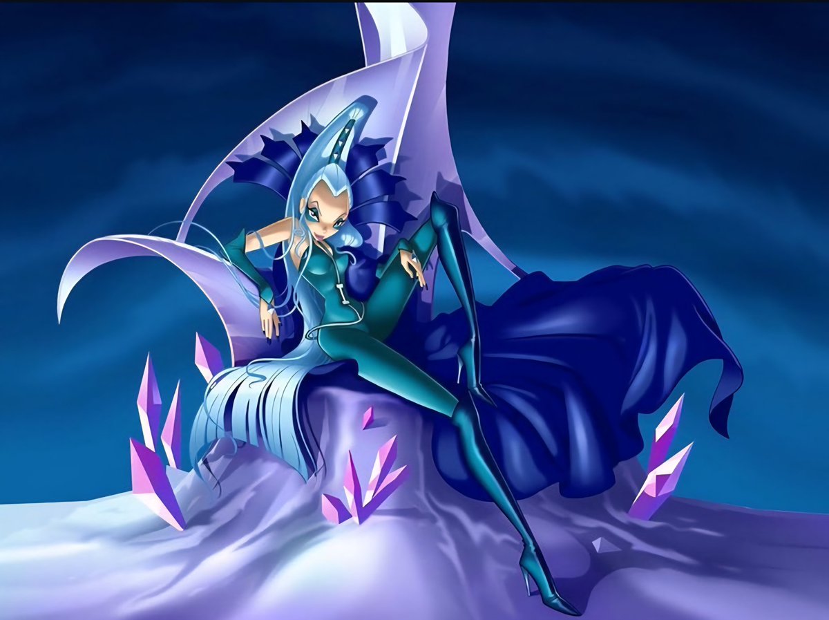 chyandblack's tweet photo. mean girls are icy cold ❄️🧊🥶

happy halloween from Cloud Tower's H.W.I.C 🎃⚰️ (Head Witch In Charge) 

#winxclub #thetrix #icy https://t.co/54RaRmWtN0
