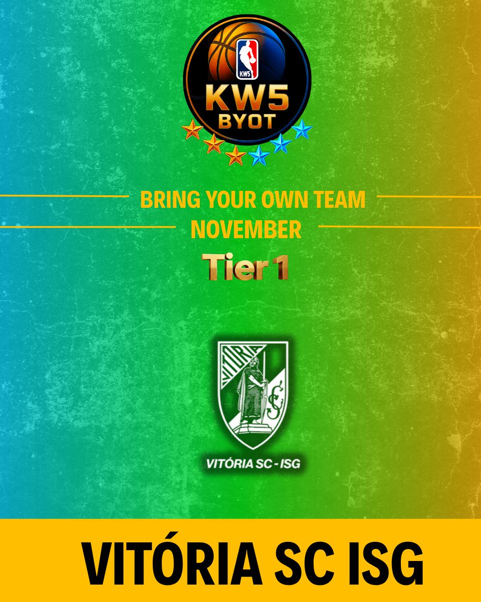 ⭐️ KW5 BYOT NOVEMBER SIGN-UP 🚨

<a href="/vitoriascesport/">Vitória SC | ISG esports</a> have officially entered the KW5 BYOT November Tournament! They'll be competing in TIER 1

Roster:
⭐️<a href="/_PTCreative_/">Creative</a>
⭐️<a href="/nobrainSalazar/">SaIazar</a>
⭐️<a href="/BihLarinho/">ISG | BihLarinho</a>
⭐️<a href="/SimonBeBaIIin/">Simon</a>
⭐️<a href="/Henri_Jones_/">Henri ♠️</a>
⭐️<a href="/_JoaoOIiveira_/">João Oliveira</a>
⭐️<a href="/AliGotRange/">JordansFinest-</a>

Don't Forget To