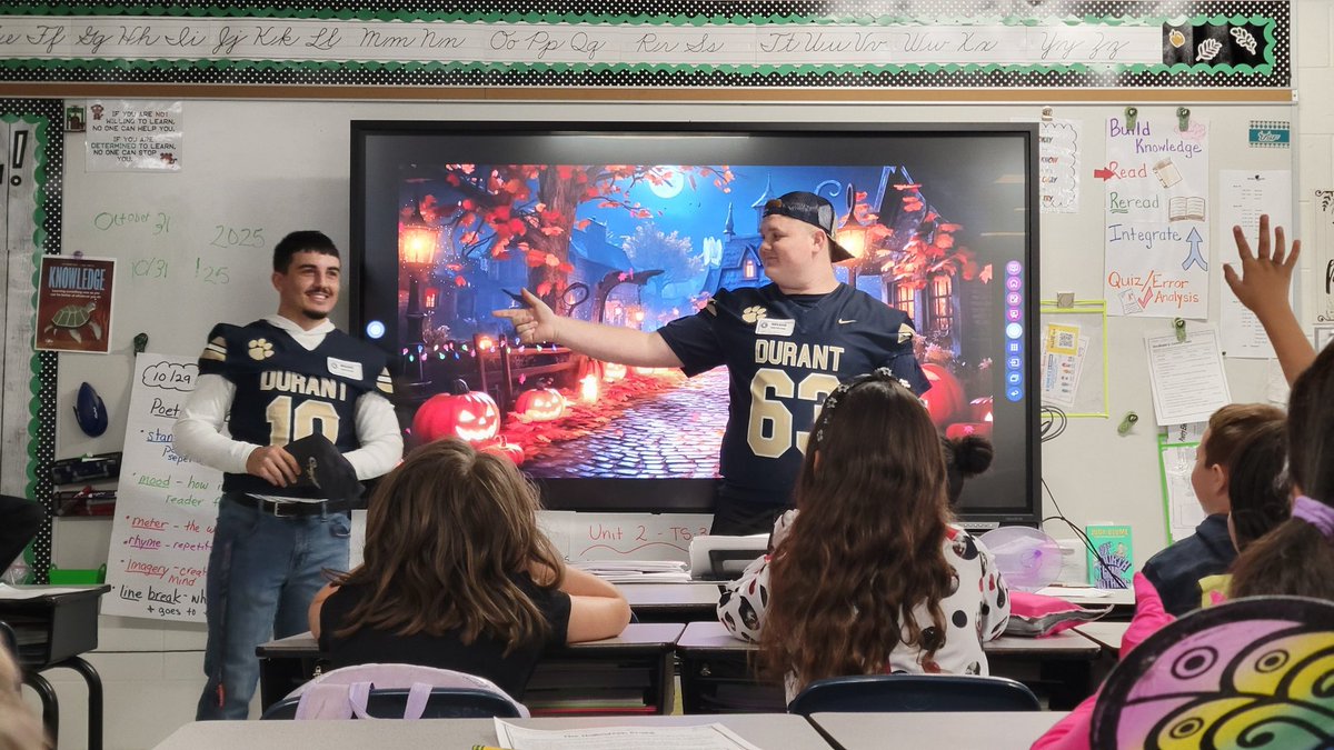 Thank you <a href="/DOORANTFOOTBALL/">Durant Football</a> for all you did to support Nelson Elementary today. Thank you <a href="/ClayboCoach/">Claybo Varnum</a> for leading a program of meaning and purpose.