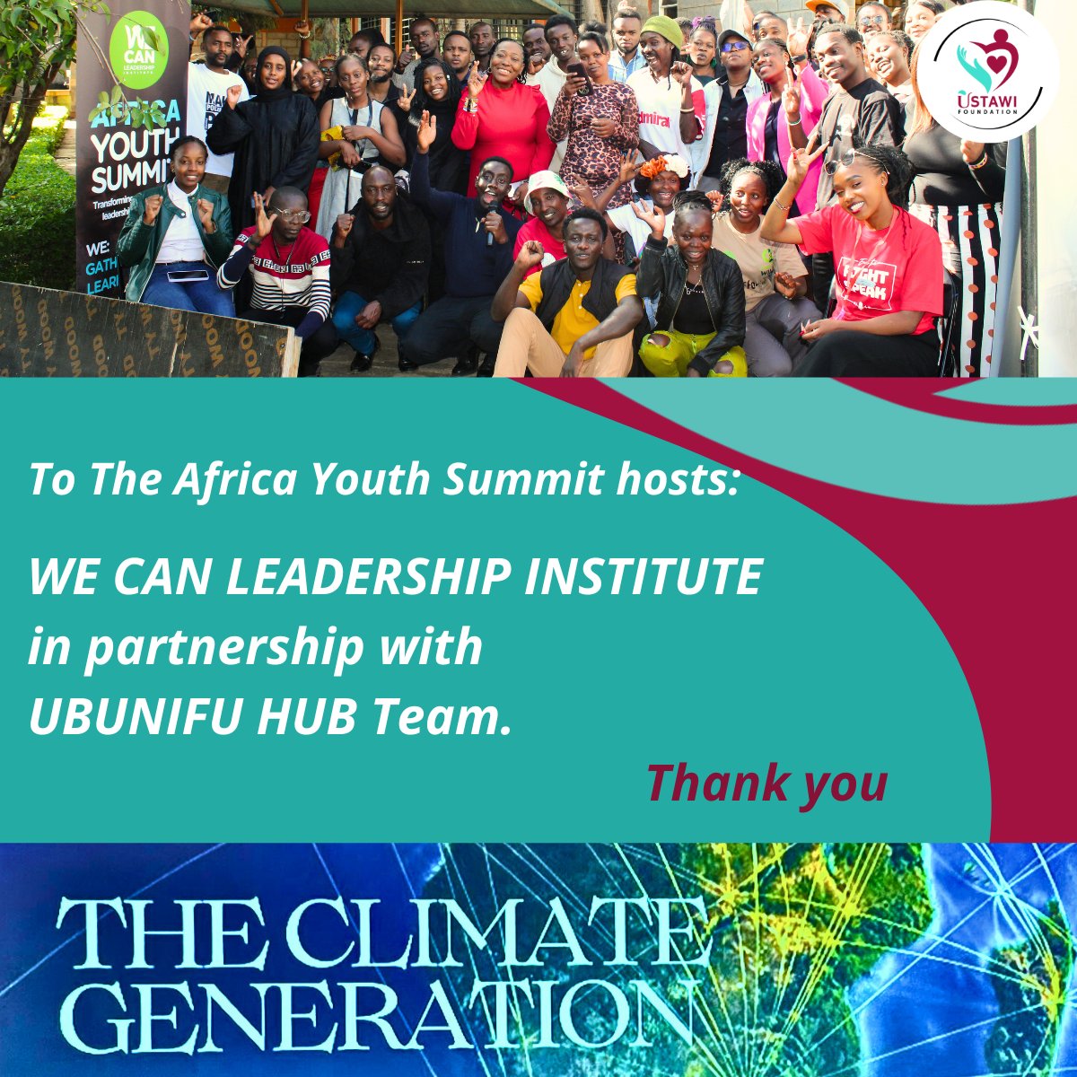 UstawiG's tweet photo. Day 2 at the #WeCanYouthSummitAfrica2025 was inspiring! Our Founder @CarolineKemei5  &amp; PWDs rep Obinda Shalin on linking #ClimateJustice &amp; #MentalHealth, spotlighting scalable opportunities in Jiji, Kiambu.
We also showcased our baby &amp; menstrual kits! 
#ClimateGeneration https://t.co/fOLsngVz94