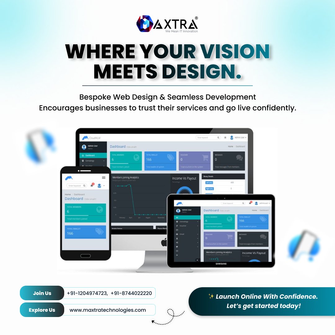 Maxtratech's tweet image. 🚀 Where your vision meets design!
Maxtra Technologies crafts stunning websites that perform flawlessly and reflect your brand’s identity. 🌐✨
👉 maxtratechnologies.com
#WebDesign #WebDevelopment #MaxtraTechnologies #DigitalTransformation