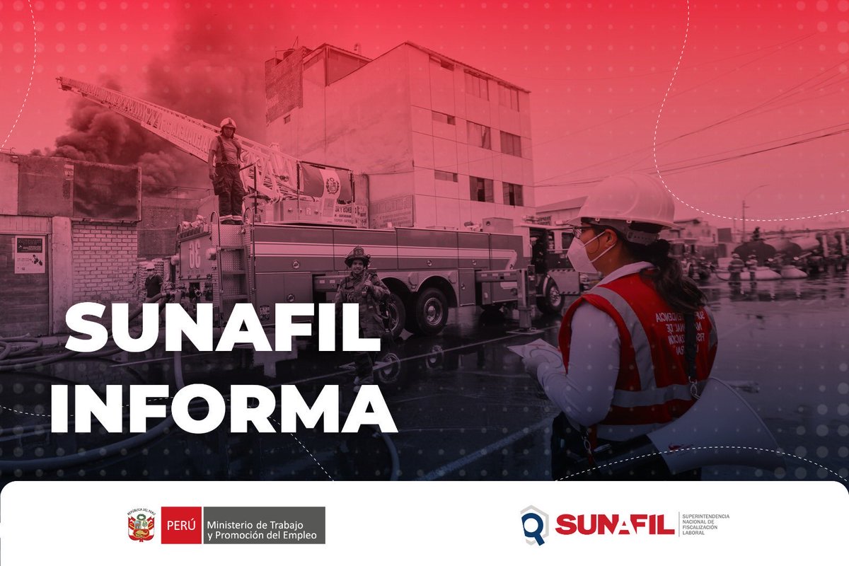 SunafilPeru's tweet photo. 🔴 #SunafilInforma:
✅ En relación con el incendio ocurrido en las instalaciones del Centro de Educación Técnico Productiva (#CETPRO) “Madre Susana”, en la ciudad de #Iquitos, la Intendencia Regional de Loreto de la #Sunafil actuó de manera inmediata e inició las acciones de inspección correspondientes para la verificación de los hechos.