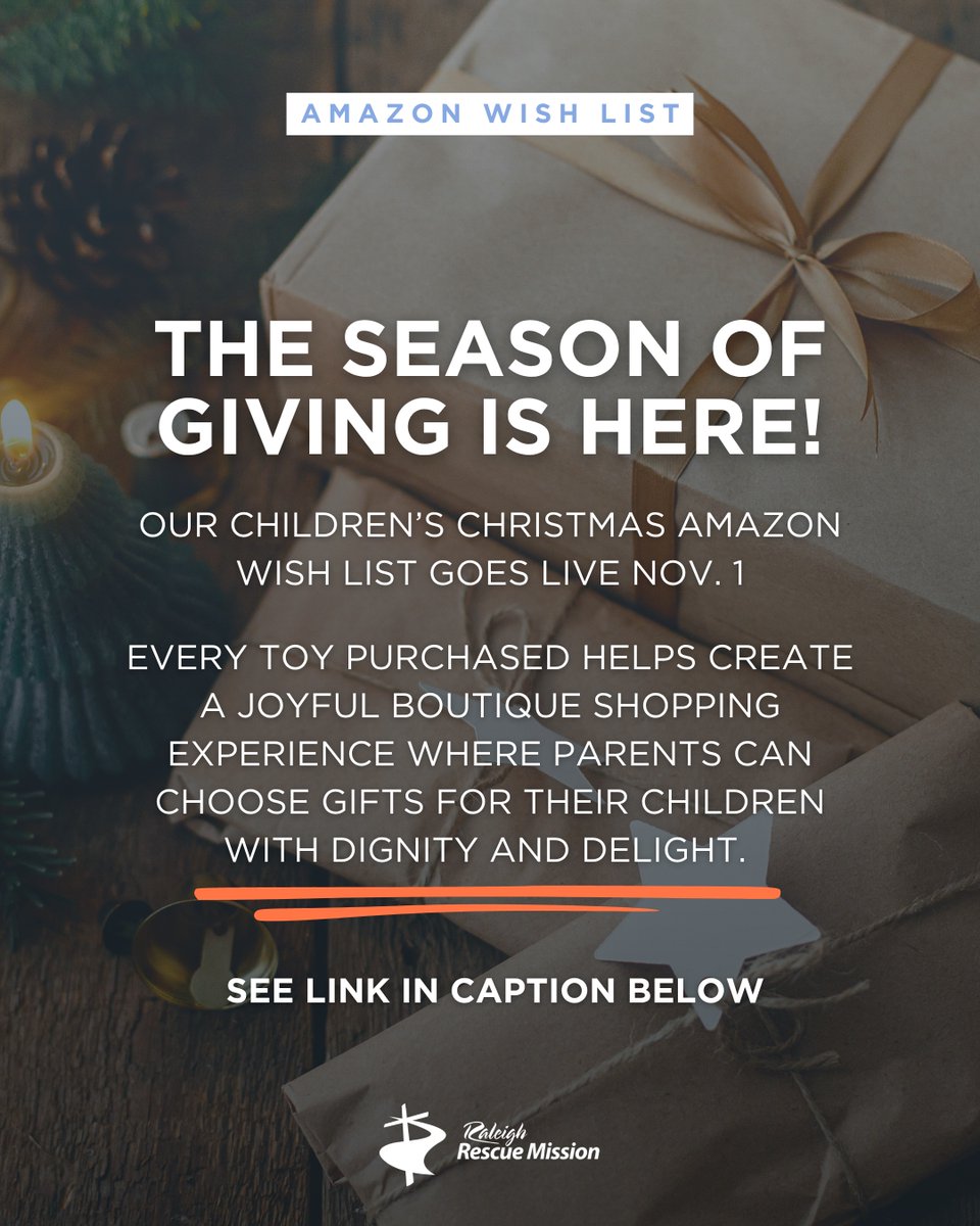 The season of giving is almost here!

Starting November 1, our Children’s Christmas Amazon Wish List will be live on our website: tinyurl.com/RRM-Childrens-….

Help make this Christmas season special for the adult clients as well. Start shopping tomorrow at tinyurl.com/RRM-Adults.