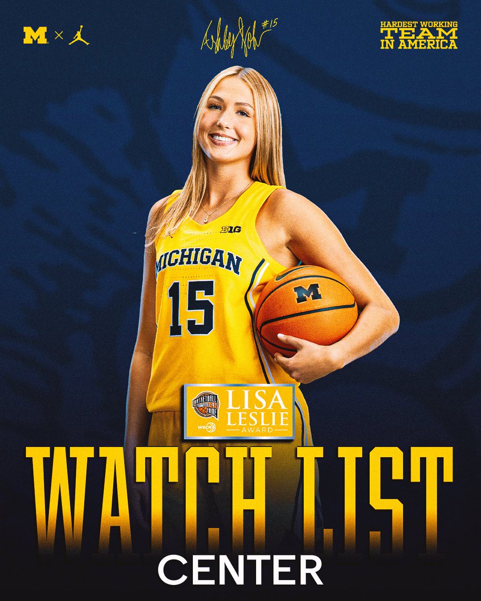 Another Watch List for the Wolverines!

<a href="/ImAshleySof/">Ashley Sofilkanich</a> has been named to the <a href="/hoophallu/">University of Hoophall</a> Lisa Leslie Award Watch List

More: myumi.ch/Z2qXj

#GoBlue