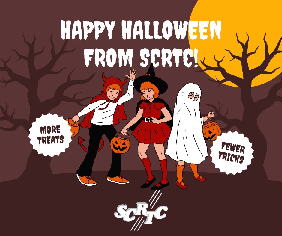 scrtc's tweet image. Happy Halloween! Whether you’re running motion sensor decorations, keeping an eye on the block with a Wi-Fi-connected camera, or FaceTiming the grandparents to show off your costumes, SCRTC is here to ensure you have more treats and tricks!