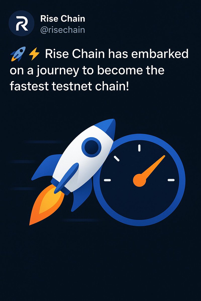 TanvirJ344's tweet image. &quot;RiseChain is setting new standards with one of the fastest testnet chains out there! ⚡ Developers and enthusiasts, this is the network to watch. #RiseChain #FastBlockchain #Testnet&quot; @risechain