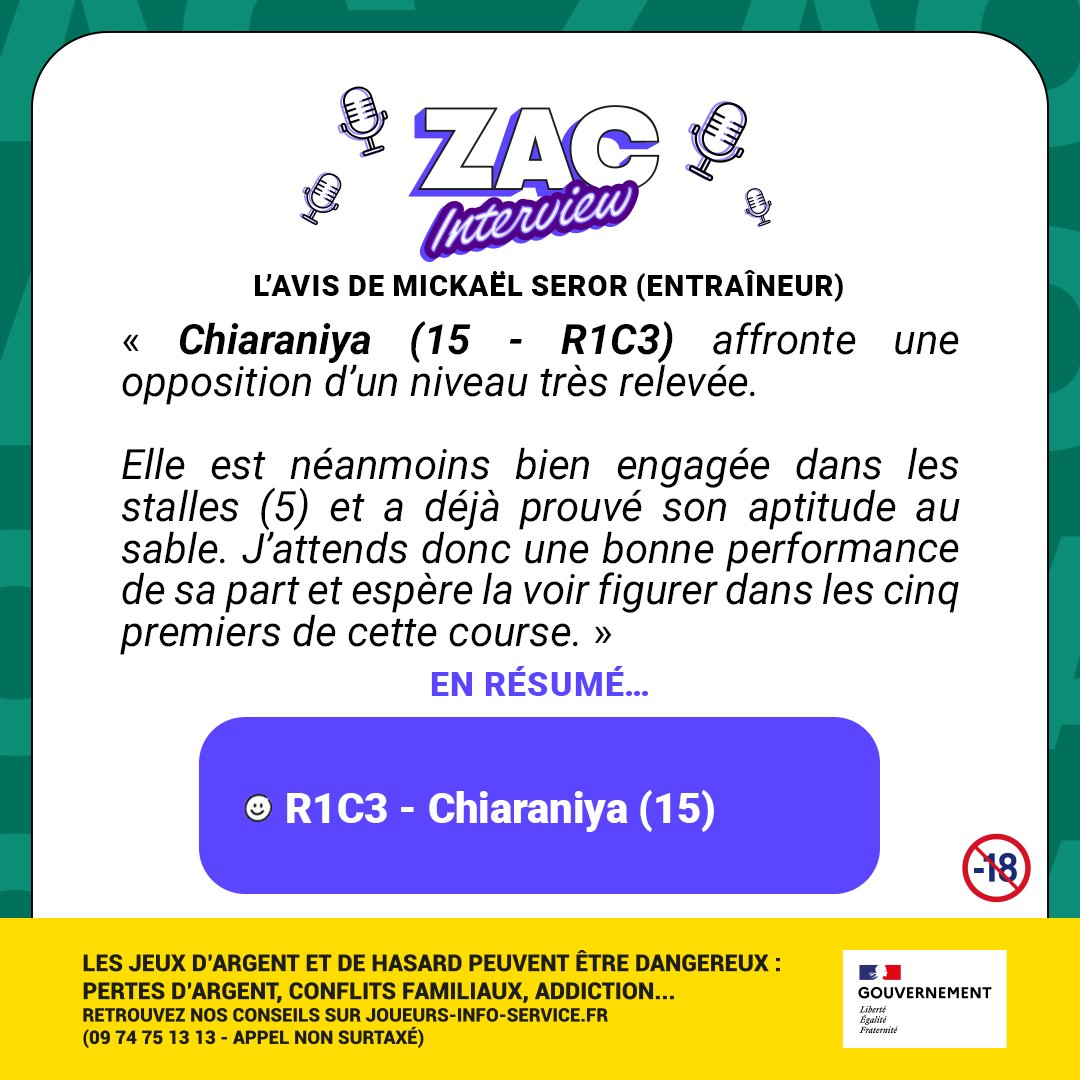PMU_Hippique's tweet image. ☀ @MathieuZacc vous emmène à Deauville pour ce nouveau #ZacDimanche !

Au programme, l'étude du e-Quinté+®️, l'étude du Prix du Pays de Bray (R1C6) et un coup de fil à l'entraîneur @EcurieSeror.