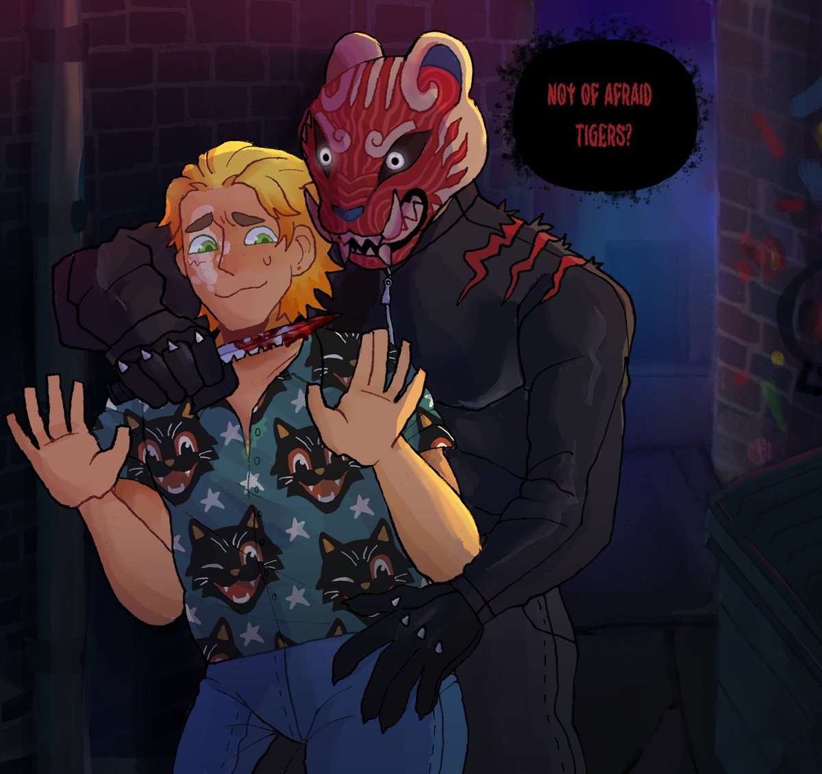 Oh no! Mister killer please don't kill me~

HAPPY HALLOWEEN 🎃!!