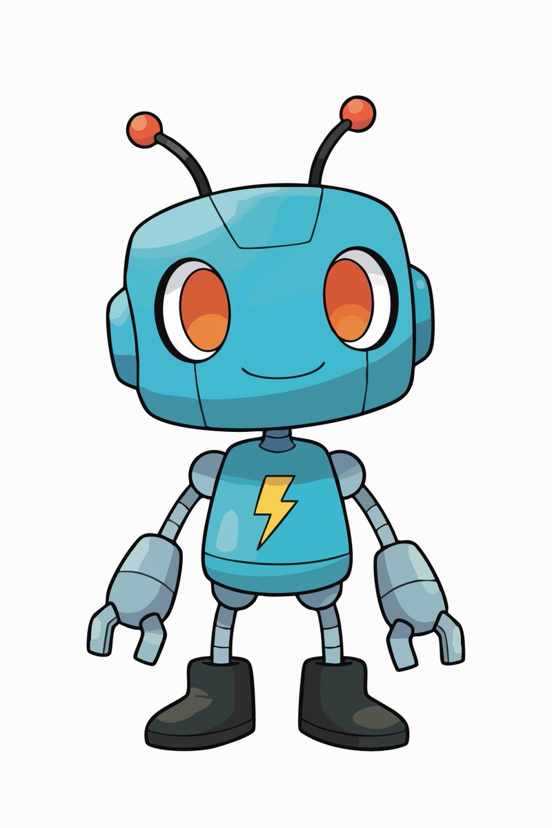 walttersophia's tweet image. If energy had a face, this would be it ⚡🤖

#DigitalArt #CharacterDesign #CuteRobot #RobotVibes #CartoonDesign #IndieArtist #AIArtStyle #BlueBot