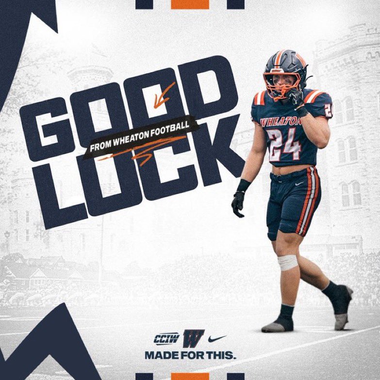 Thank you! <a href="/Coach__Fay/">Coach Fay</a> from <a href="/WheatonFB/">Wheaton Football</a>