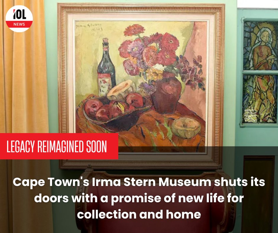 IOL's tweet photo. The beloved Irma Stern Museum shut its doors today after operating for more than half a century, but the museum's committee promises the collection will have new life breathed into it next year
#IrmaStern #ArtReborn #MuseumUpdate
Read on https://t.co/zldN6goACq https://t.co/2wzHjtaHpp