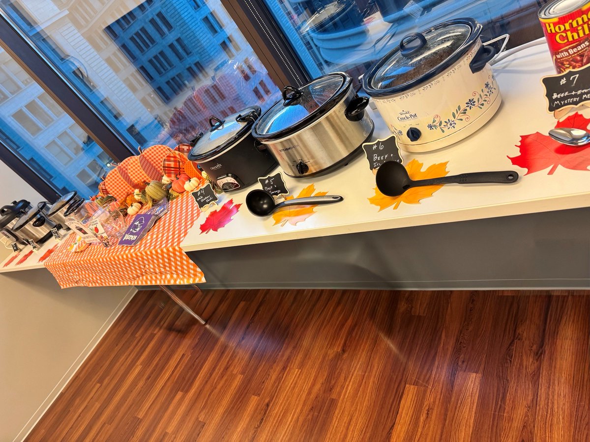 MossBarnett's tweet photo. The M&amp;B Cares Committee brought the heat into the office by facilitating a Moss &amp; Barnett Chili Cookoff &amp; Fundraiser to benefit children and families in the Twin Cities metro area through the organization My Very Own Bed. https://t.co/1nzL9HfzyV