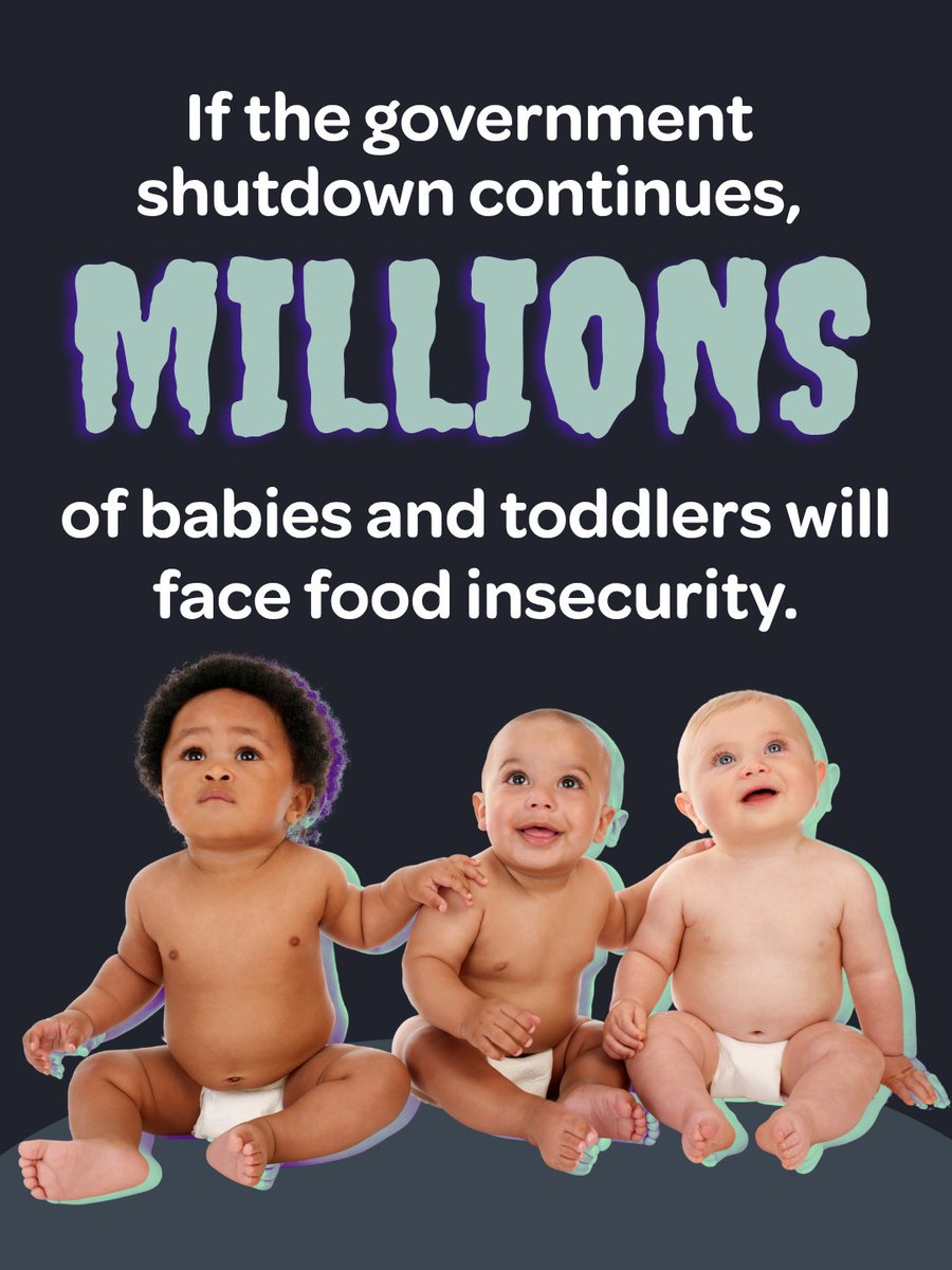 ZEROTOTHREE's tweet image. 👻 Congress, don’t ghost babies!
The shutdown + recent cuts to food & health care put families and babies at risk.
📣 Speak up for stability, care, and opportunity for all infants & toddlers: bit.ly/43psOsf