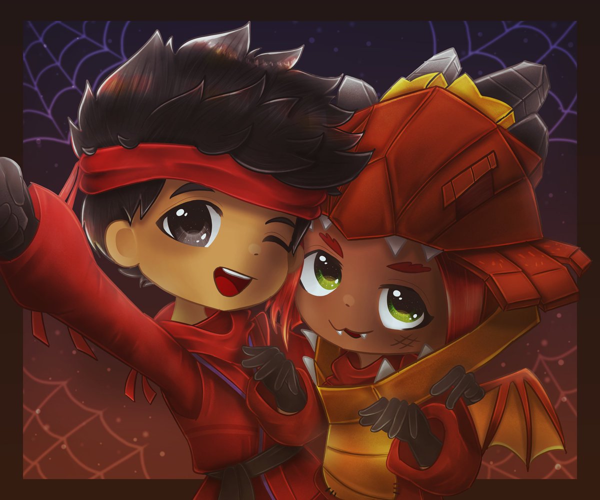 novelsycto's tweet photo. Happy Halloween 👻🎃

#ninjago #ninjagofanart #wyldfyre #roby #robfyre https://t.co/BZSMRyKZYO