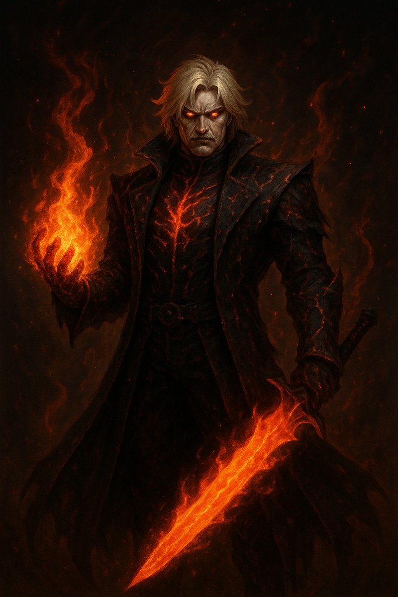 He doesn’t wear a costume🎃… he wears the fire.