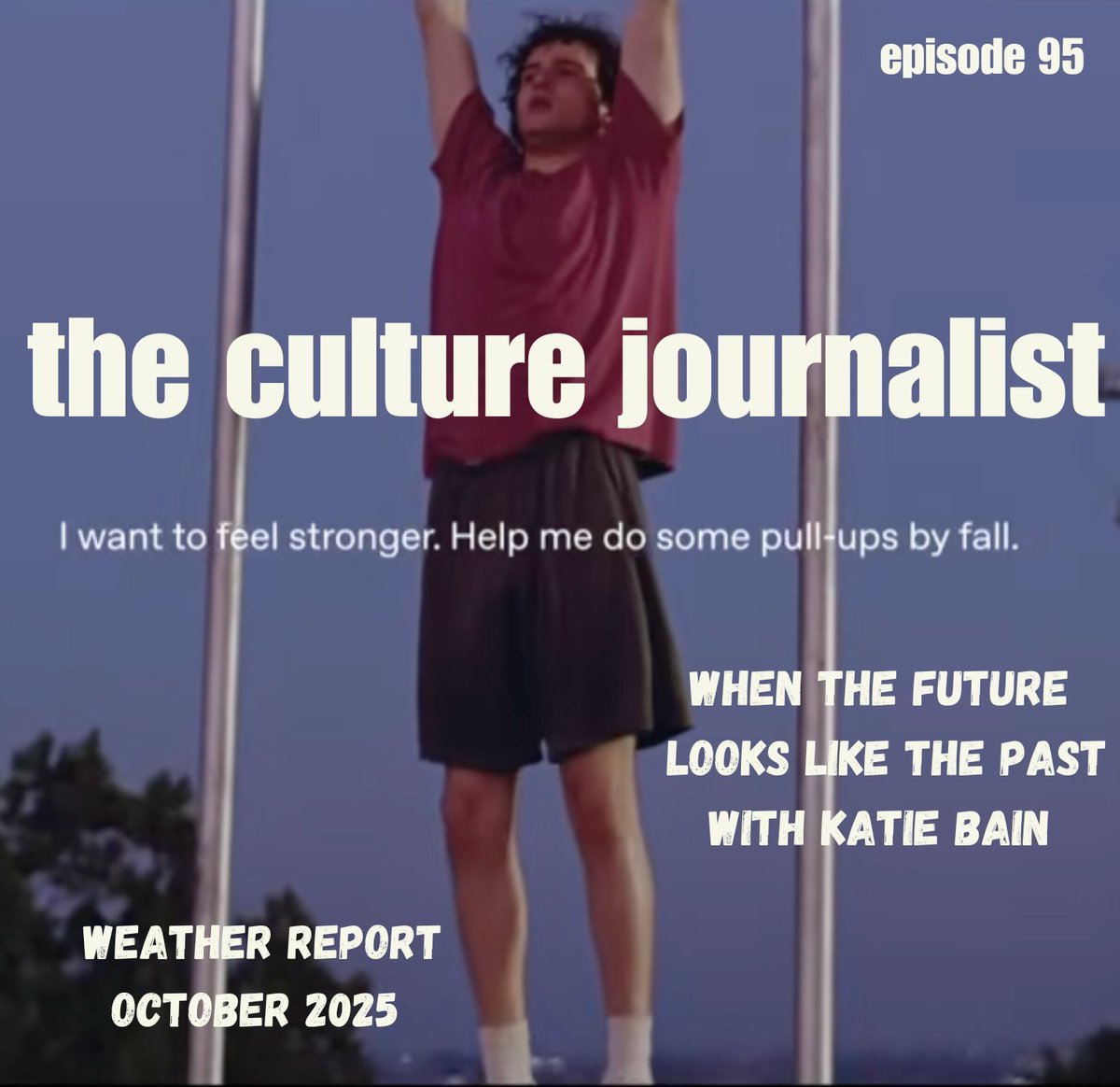 Our October cultural weather report is here, w/ Billboard's Katie Bain! 

We discuss Katie's new book about Coachella, 'Desert Dreams'—and what the 2026 line up tells us about where culture is headed. Plus: the AI industry's nostalgic rebrand, anti-selling out discourse, + more