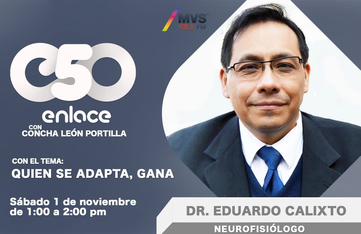 Con los años, el cerebro cambia.
Baja la dopamina, los retos pesan más, las pérdidas dejan huellas…
El Dr. Eduardo Calixto nos revelará cómo funciona el cerebro en la madurez y qué podemos hacer para mantenerlo vivo y lleno de energía.
1 pm 102.5 FM y mvsnoticias.com
