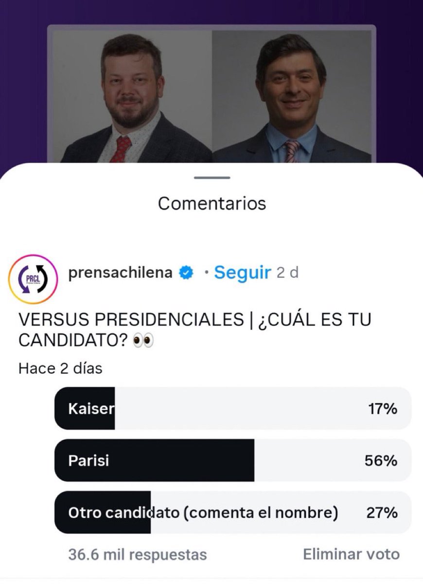 Mientras ustedes le creen a las encuestas pagadas con 1.000 encuestados, yo le creo a las que no son pagadas con 20.000 y 36.000 encuestados.

#Parisi2026

#entel
Atorrante
La PGU
La ONU
Presidente De Chile
#Parisi2026
Neme