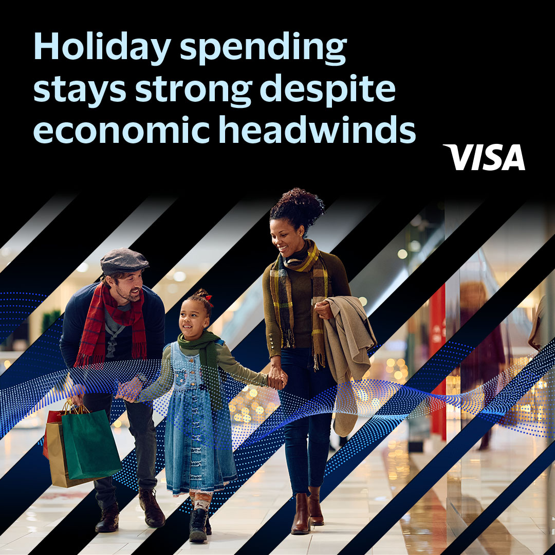 VisaNews's tweet photo. Holiday spending outlook is bright: Visa Business &amp; Economic Insights projects 4.6% sales growth and gift budgets up 10% to $736. Shoppers are resilient, strategic, and mobile-first. https://t.co/8pqdYZHfx8

#Holiday2025 #Retail #Payments #VBEI https://t.co/fR0SXcsLys