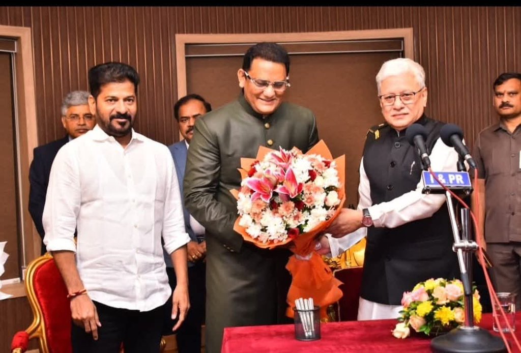 तेलंगाना सरकार में पहले मुस्लिम मंत्री बने पूर्व क्रिकेटर मोहम्मद अजरुद्दीन.